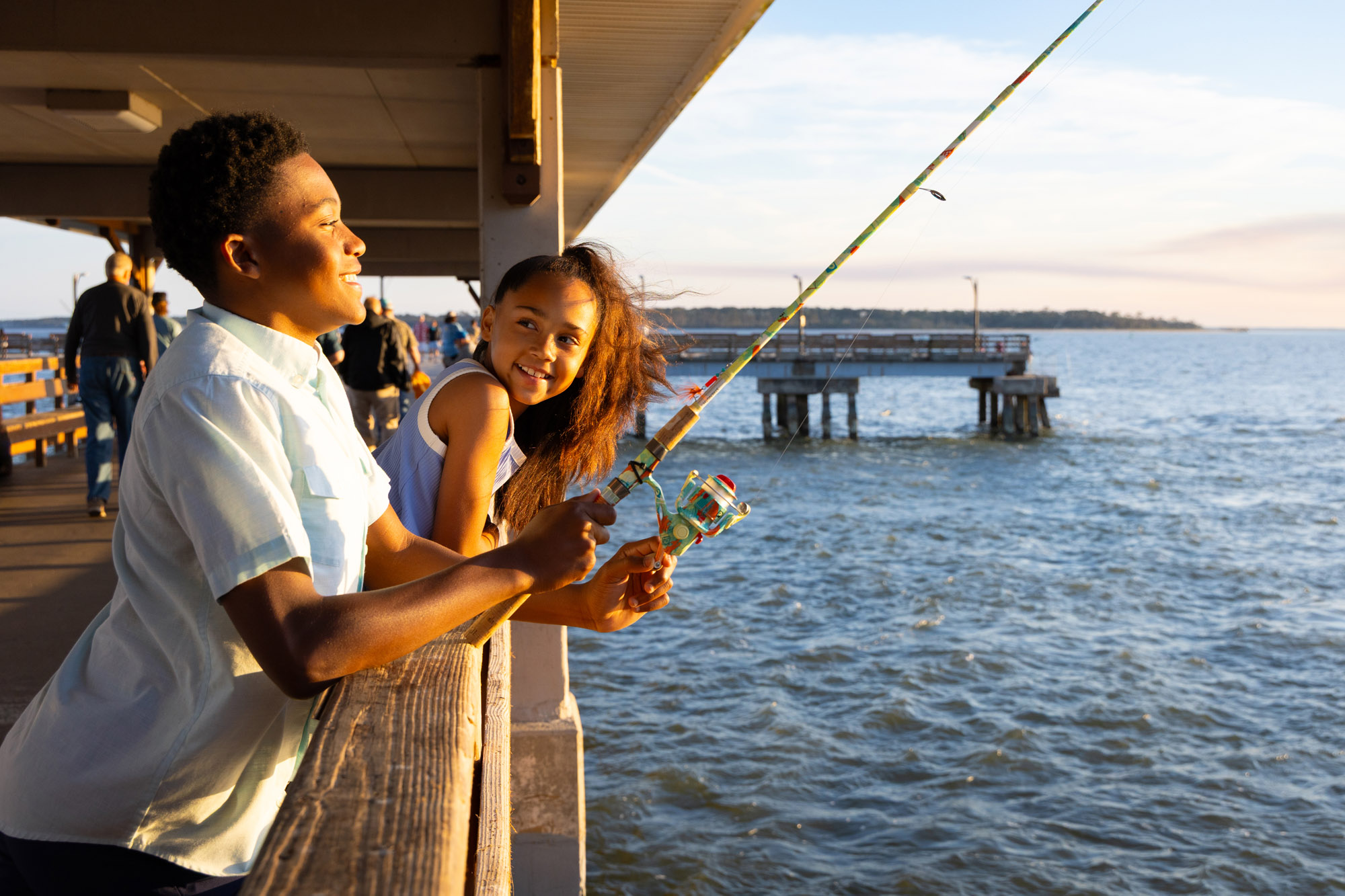 Kids Fishing in the Golden Isles
