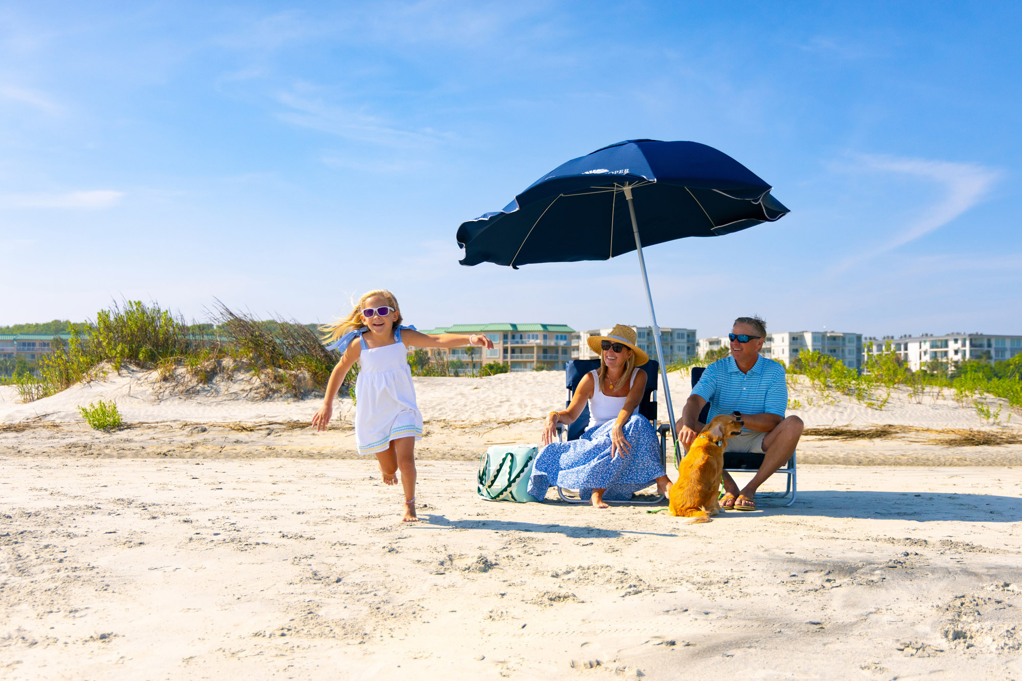 Family on St. Simons Island Beach