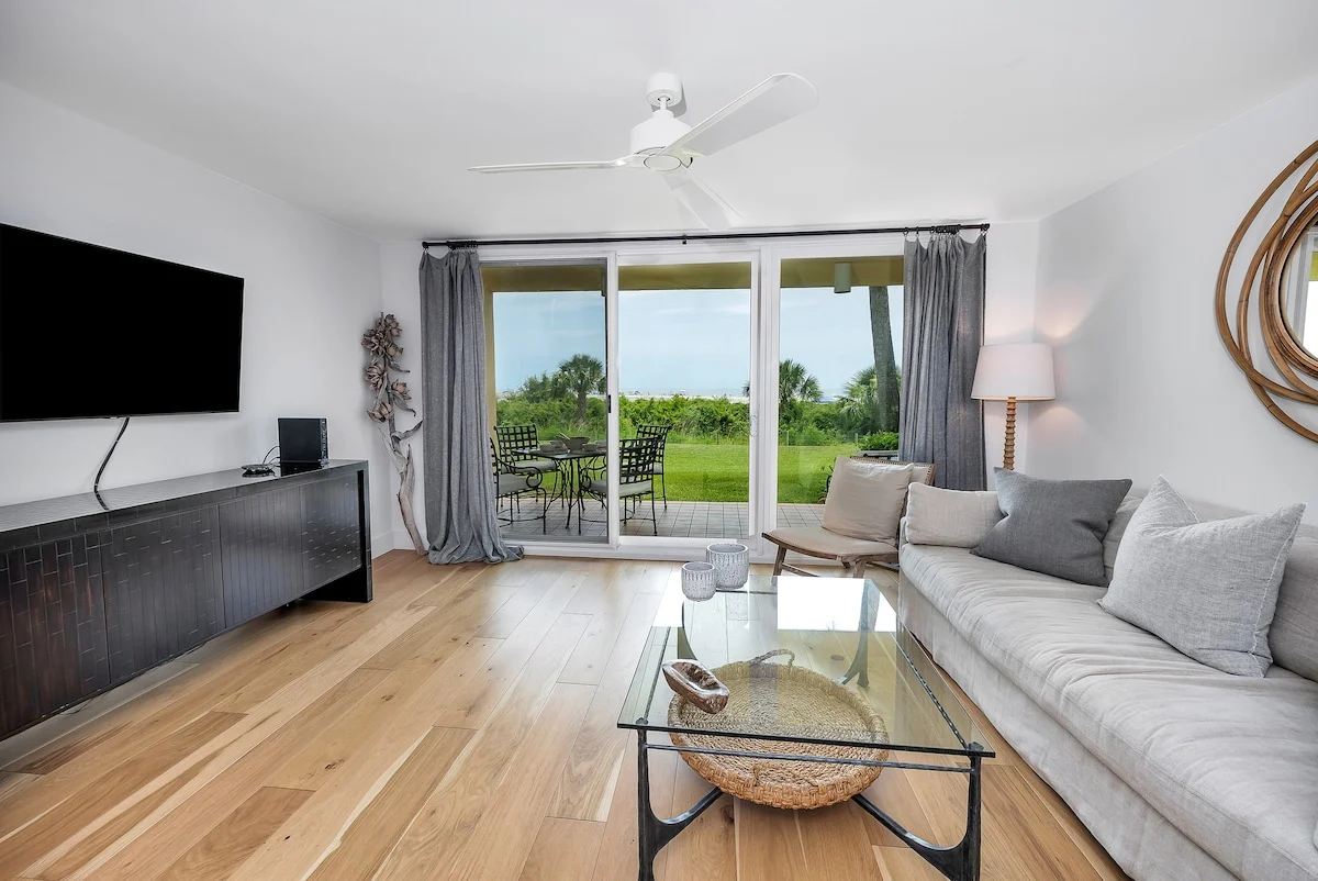 Living room in St. Simons Island Vacation Rental