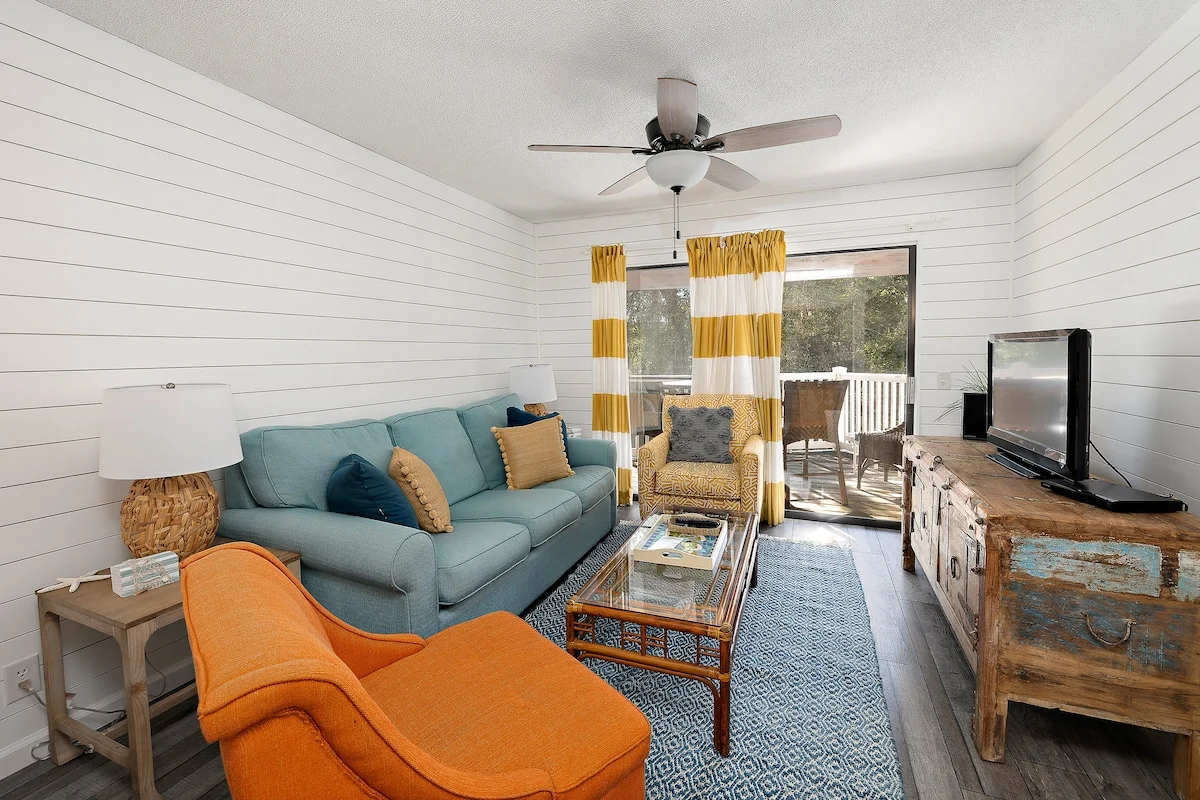 Living room of vacation rental