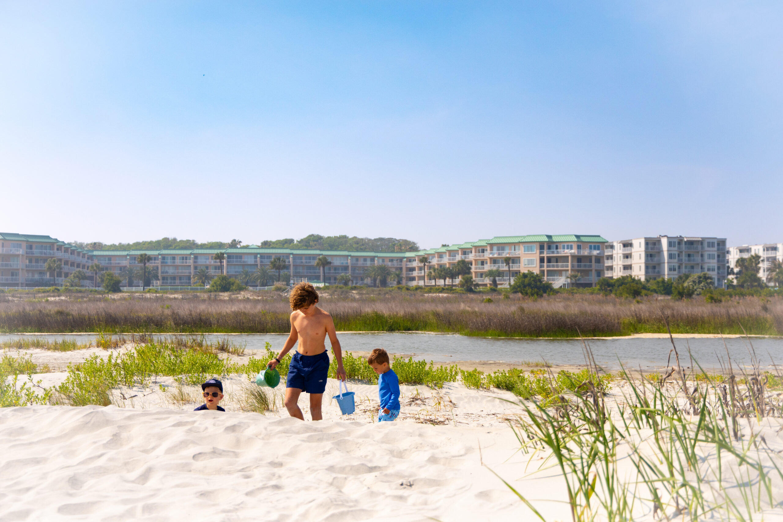 Kids Playing on Beach